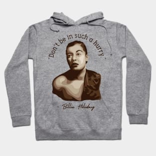 Billie Holiday Portrait Hoodie